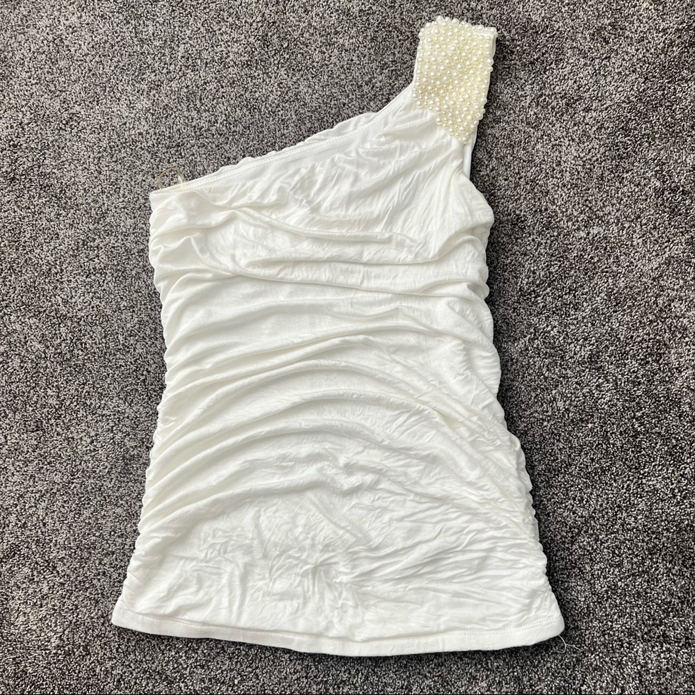 Body Central one shoulder top.
